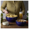 Stoneware, 2-pc, Large Mixing Bowl Set, dark blue, small 2