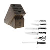 Professional S, 7-pc, Knife block set, walnut, small 9