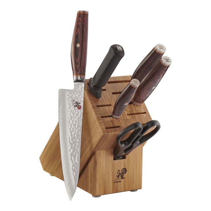 Artisan, 7-pc, Knife block set, natural, large 1