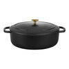 Bellamonte, Cocotte 33 cm, Ovale, Noir mat, Fonte, small 2
