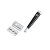 CLASSIC, Men's Facial Safety Razor, Brass | silver-black, small 3