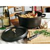 La Cocotte, 12.5 l cast iron round Cocotte, black - Visual Imperfections, small 9