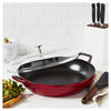 Cast Iron, 3.5 qt, Braiser With Glass Lid, Cherry, small 5