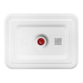 Contenitore sottovuoto per il frigo, vetro, rosso