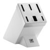 Gourmet, 7-tlg, Selbstsch&auml;rfender Messerblock, Wei&szlig;, small 9