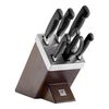 VIER STERNE, 7-pcs, Bloc de couteaux, Brun, small 1