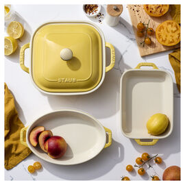 4-pc, Mixed Baking Dish Set, citron