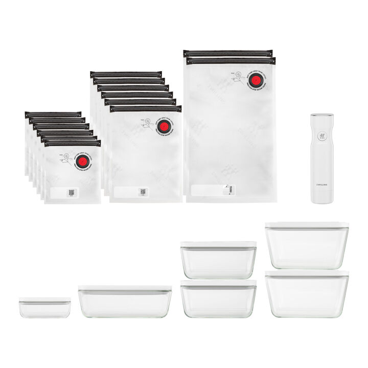Set complet sous vide exclusif, verre, large 1