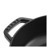 Braisers, 28 cm round Cast iron Saute pan Chistera black, small 5