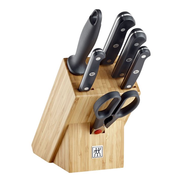 Gourmet, 7-tlg, Messerblockset, Natur, large 1
