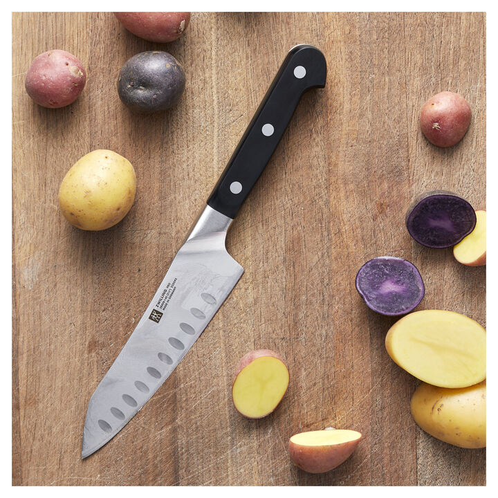 Pro, 5.5-inch Rocking Santoku Knife, Hollow Edge , large 3