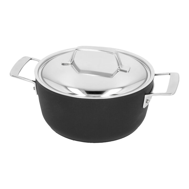 Alu Pro 5, Casserole avec couvercle Duraslide Titanium 20 cm / 2,5 l, large 2