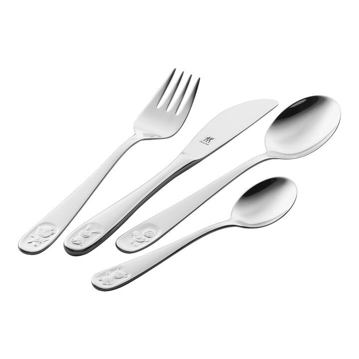 Bino, 4-pcs polished Children's cutlery set, large 1