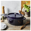 Cast Iron, 5.75 qt, Oval, Dutch Oven, Dark Blue, small 2