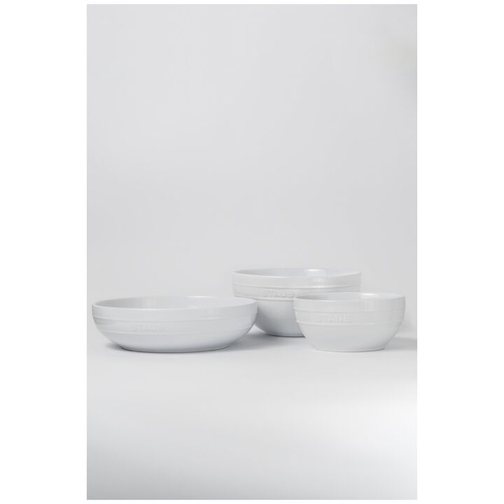 Ceramique, Ciotola rotonda - 24 cm, Colore bianco puro, large 4