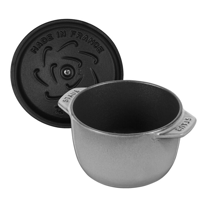 La Cocotte, 12 cm round Cast iron Rice Cocotte graphite-grey, large 4