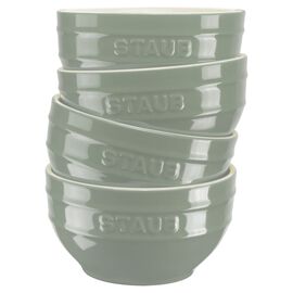 Schüssel Set 12 cm / 4-tlg, Eukalyptus, Keramik
