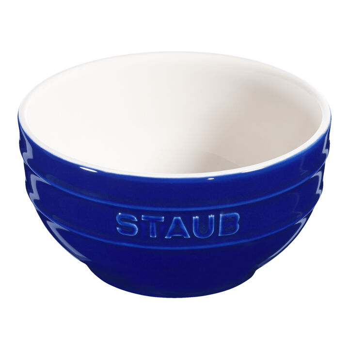 Ceramique, Schüssel 14 cm, rund, Dunkelblau, Keramik, large 1