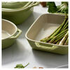 Stoneware, 4-pc, Macaron Mixed Baking Dish Set, light green, small 14