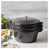 Cast Iron, 4-pc Stackable Set, Black Matte, Cast Iron , small 13
