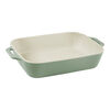 Stoneware, 3-pc, Rectangular Baking Dish Set, eucalyptus, small 4