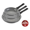 Terreno Plus, Set di padelle, 3-pz. / 20/24/28 cm, grigio, Alluminio, small 1