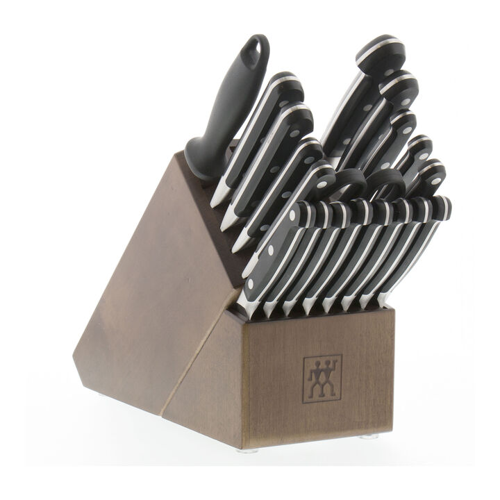 Pro, 20-pc, Knife block set, brown, large 1
