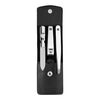 CLASSIC, 3-pc, Leather Manicure Pedicure Set With Nail Clippers, Black Matte, small 1