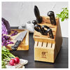 Gourmet, 7-pc, Knife block set, natural, small 2