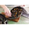 Cast Iron, 2 qt, Cast Iron, Mussel Pot, Black Matte - Factory Second, small 7