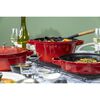 Stackable Set, 3-pcs Cast iron Pot set Stackable cherry, small 13