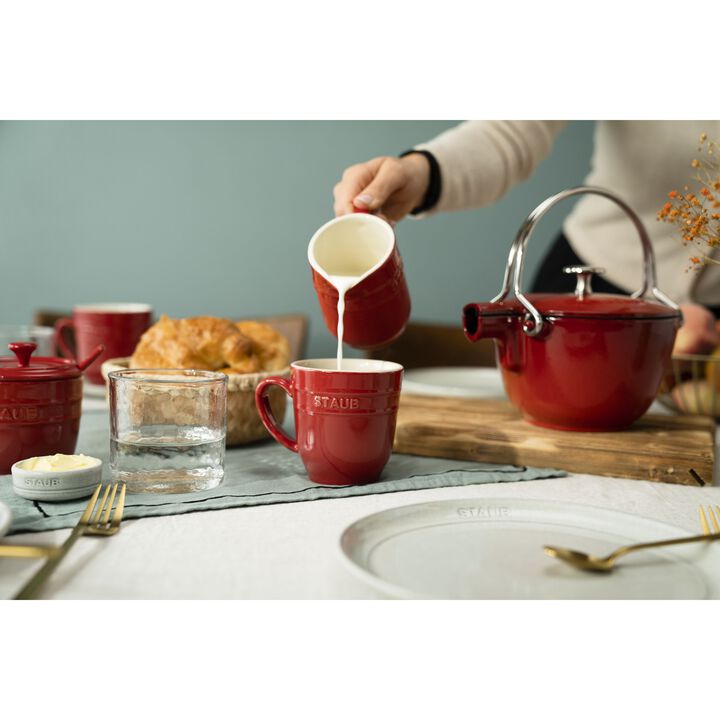 Ceramique, 250 ml ceramic Pitcher cherry, large 4