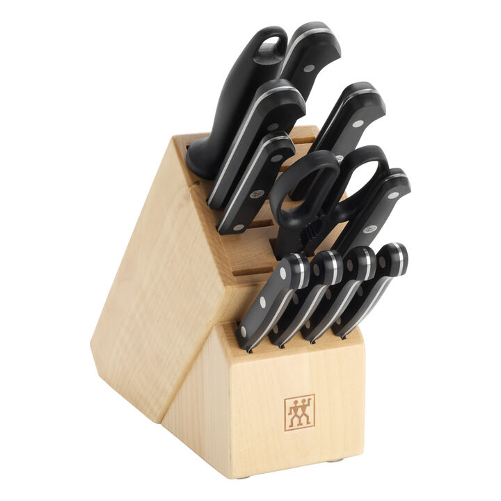 Gourmet, 12-pc, Knife block set, natural, large 3