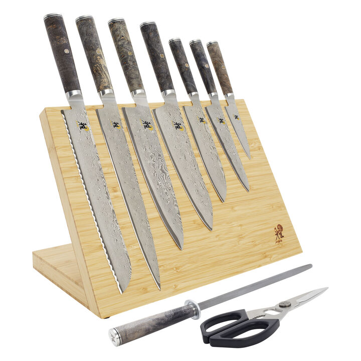 BLACK 5000MCD67, 10-pc, Knife block set, brown, large 1