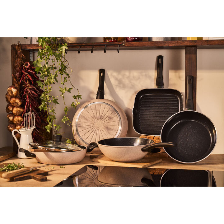Ledro, Grillpande, 28 cm, Aluminium, Keramisk non-stick belægning, large 4
