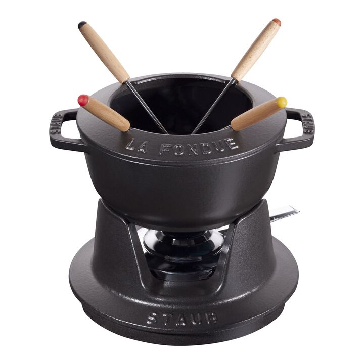 Specialities, 16 cm Cast iron Fondue Set black, large 1