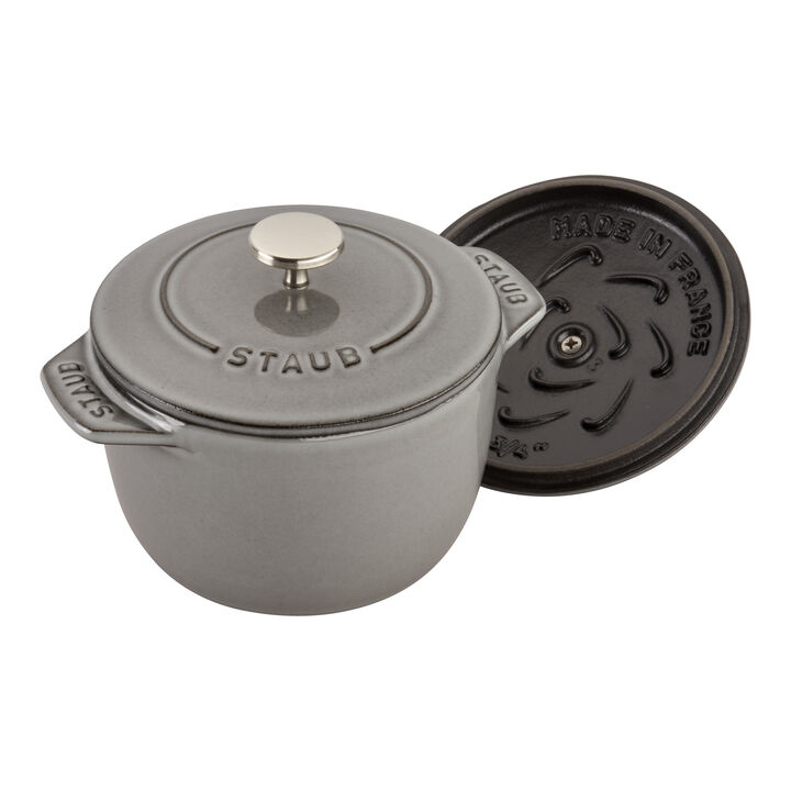 La Cocotte, 12 cm round Cast iron Rice Cocotte graphite-grey, large 2