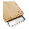 BBQ+, 15.5-inch x 12-inch Cutting Board With Tray, Bamboo , small 4