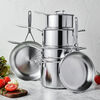 Industry 5, 10-pc, 18/10 Stainless Steel, Pots And Pans Set, small 2