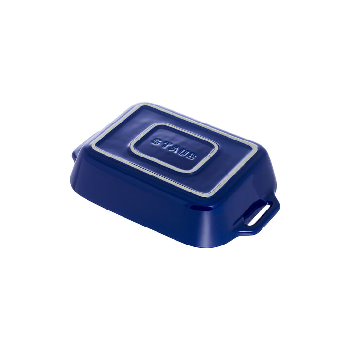 Ceramique, 34 x 24 cm rectangular ceramic Oven dish dark-blue, large 3
