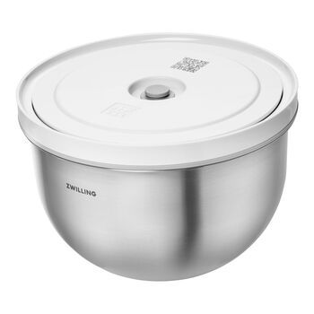 Vacuum bowl M / 18 cm, paslanmaz &ccedil;elik, Metalik Gri,,large 1