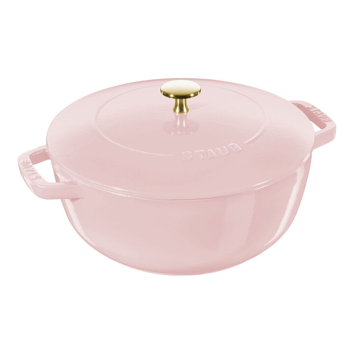 Cast Iron, 5 qt, Essential French Oven, Pink Peony, large 1