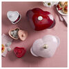 Ceramic, 3-pc, Mini Heart Dutch Oven Set, mixed colors, small 7