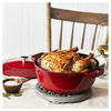 La Cocotte, 3.6 l cast iron round French oven, cherry, small 3