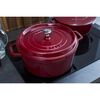 La Cocotte, 5.25 l cast iron round Cocotte, Bordeaux - Visual Imperfections, small 8