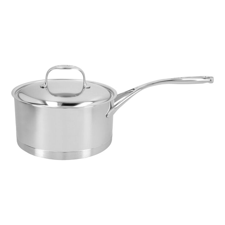 Atlantis 7, Stieltopf mit Deckel 20 cm, 18/10 Edelstahl, Silber, large 1