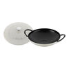 Cast Iron, 9.5-inch, Wok, White Truffle, small 2