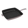 Cast Iron, 12-inch, Cast Iron, Square, Grill Pan, Lilac, small 1