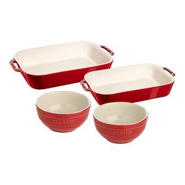 4-pc, Baking And Bowl Set, Cherry