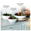 Stoneware, 11.5-inch, Shallow Serving Bowl, white, small 3